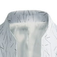 thumbnail image 5 of TFEOQRY Men's Blazer Jacket Fashion Casual Personality Handsome Slim Suit Jacket Long Sleeved Lapel Suit White, 5 of 8