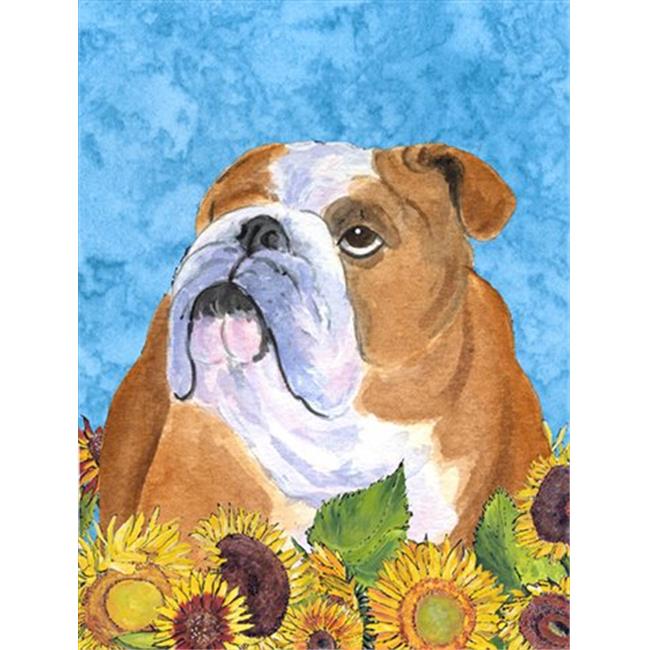 Carolines Treasures SS4125CHF 28 x 40 In. Bulldog English Flag Canvas, House... by Carolines Treasures