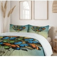thumbnail image 6 of Ambesonne Butterfly Duvet Cover Sets, Spring Season Animals, 2-King, Multicolor, 6 of 7