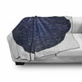 thumbnail image 3 of Constellation Soft Flannel Fleece Blanket, High Detailed Sky Map of Northern Hemisphere with Names of Stars, Cozy Plush for Indoor and Outdoor Use, 70" x 90", Blue Cream Violet Blue, by Ambesonne, 3 of 6