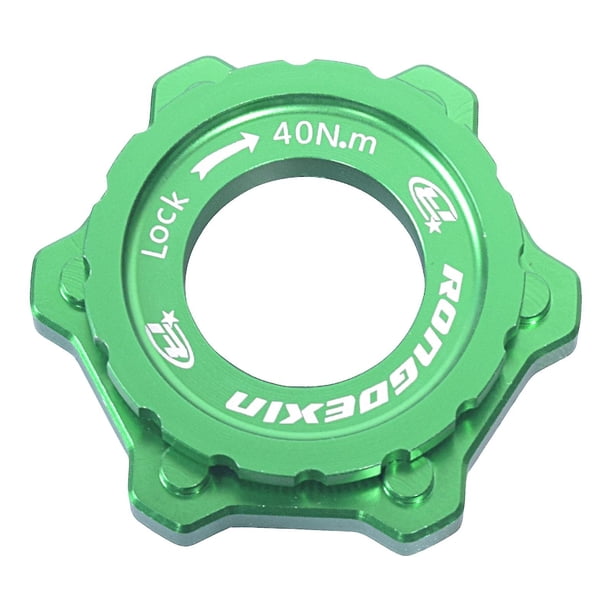 Buje de bloqueo central para bicicleta, adaptador de Rotor de freno de disco de 6 pernos, aleación de aluminio a prueba de herrumbre, alta dureza, suministros para bicicleta