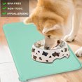 thumbnail image 3 of Almohadilla de tazón, para perros y gatos, almohadilla de tazón de alimentación de silicona impermeable y antideslizante para tazones de alimentación, tazón de agua, tapete de alimentación, MFZFUKR 220350-2, 3 of 8