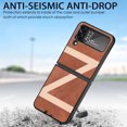 thumbnail image 6 of Dteck For Samsung Galaxy Z Flip4,6.7 inch,Shockproof Folding Slim PC Case Cover Support Wireless Charging,Brown, 6 of 6