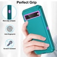 thumbnail image 6 of Asuwish Compatible with Google Pixel 7 5G Phone Case Hybrid Rugged Shockproof Hard Protective Drop Proof Full Body Heavy Duty Mobile Cell Cover for Pixel7 Pixle Seven 6.3 inch Women Men Green, 6 of 9