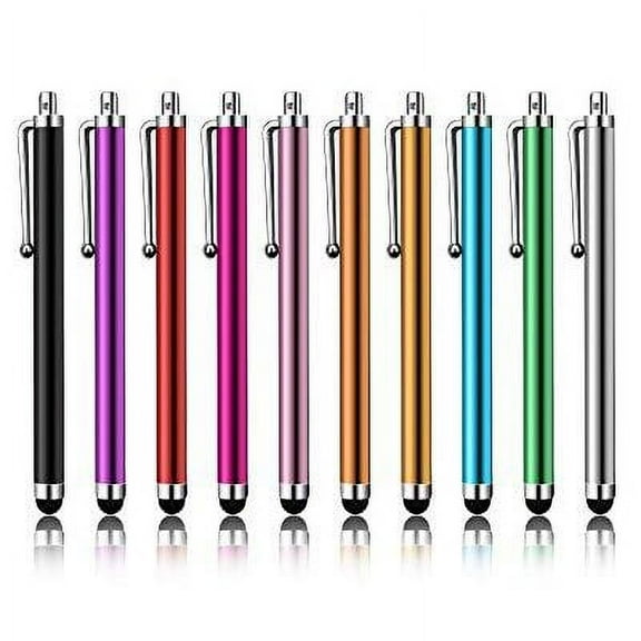 Stylus Pens for Touch Screens, LIBERRWAY Stylus Pen 10 Pack of Pink Purple Black Green Silver Stylus Universal Touch Screen Capacitive Stylus Compatible with Kindle ipad iPhone Samsung