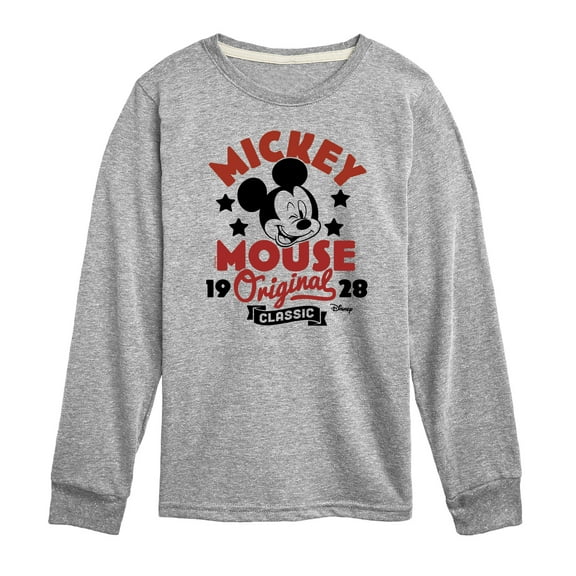 Disney - Mickey Mouse - 1928 Original & Classic - Youth Long Sleeve Graphic T-Shirt