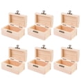 thumbnail image 3 of EeaseMX 6 cajas de almacenamiento rectangulares para joyas, mini joyeros, soporte para artículos diversos, caja de madera natural para escritorio y mesa., 3 of 7