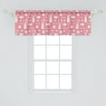 thumbnail image 2 of Ambesonne Tea Party Window Valance, Morning Breakfast Cups, 54" X 18", Pastel Pink and Eggshell, 2 of 3