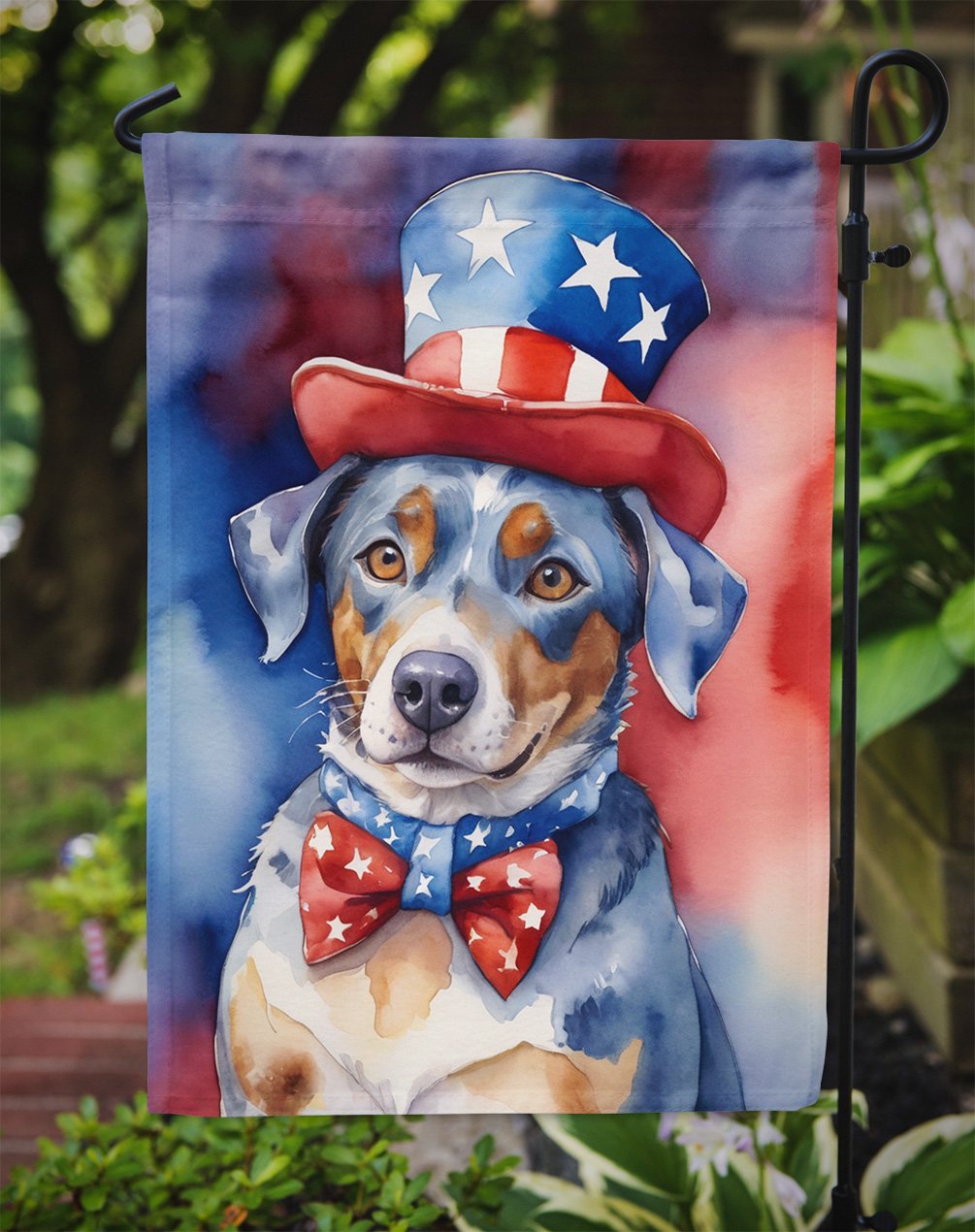 Catahoula Patriotic Garden Flag 11.25 in x 15.5 in