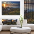 thumbnail image 1 of Warm River Sunset With Migrating Geese - Extra Large Landscape Canvas Art Print, 1 of 4