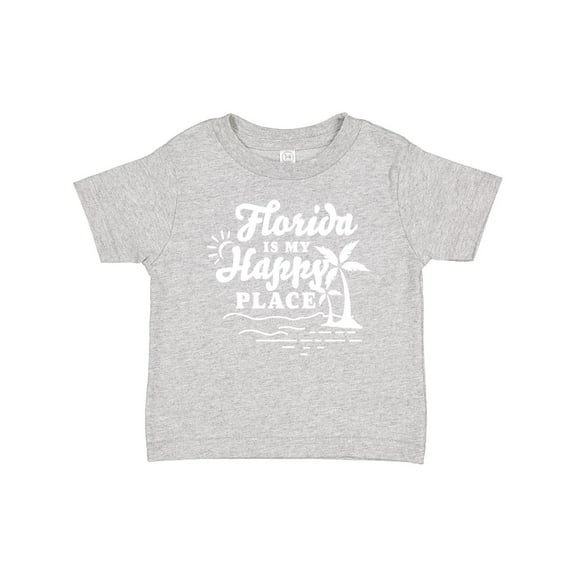 Inktastic Florida is My Happy Place with Palm Trees Boys or Girls Baby T-Shirt