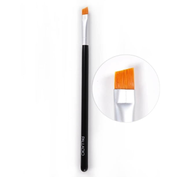 Palladio Angle Liner Brush, Brocha De Maquillaje Cónica, Definición Precisa, Brocha Corta Y Rígida, Detalle Perfecto, Líneas Rectas Impecables, Acabado Suave, Cerdas Naturales Sintéticas, Agarre Cómod
