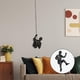 thumbnail image 2 of 4x Escalada en roca Hombres Escalador Escultura Colgante de pared Decoración Estatua Artesanía Macarena Escultura para colgar en la pared, 2 of 8