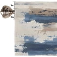 thumbnail image 3 of Graffiti Oil Painting Blue and Brown Curtain Valance for Windows Abstract Art Rod Pocket Window Treatments 1 Panel Short Curtains for Kitchen Windows Bathroom Bedroom,54 x 18 Inch, 3 of 6