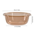 thumbnail image 3 of Round plastic washbasin, thickened large-capacity anti-slip washbasin, household dormitory Multi Purpose Stackablewashbasin(Khaki,1-piece), 3 of 6