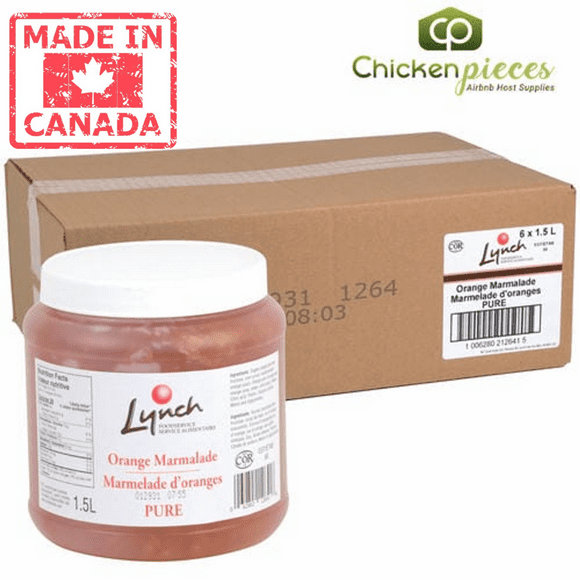 Lynch Marmalade Orange Pure 1.5Kg/3.31Lbs (6/Case)-Canadian Made