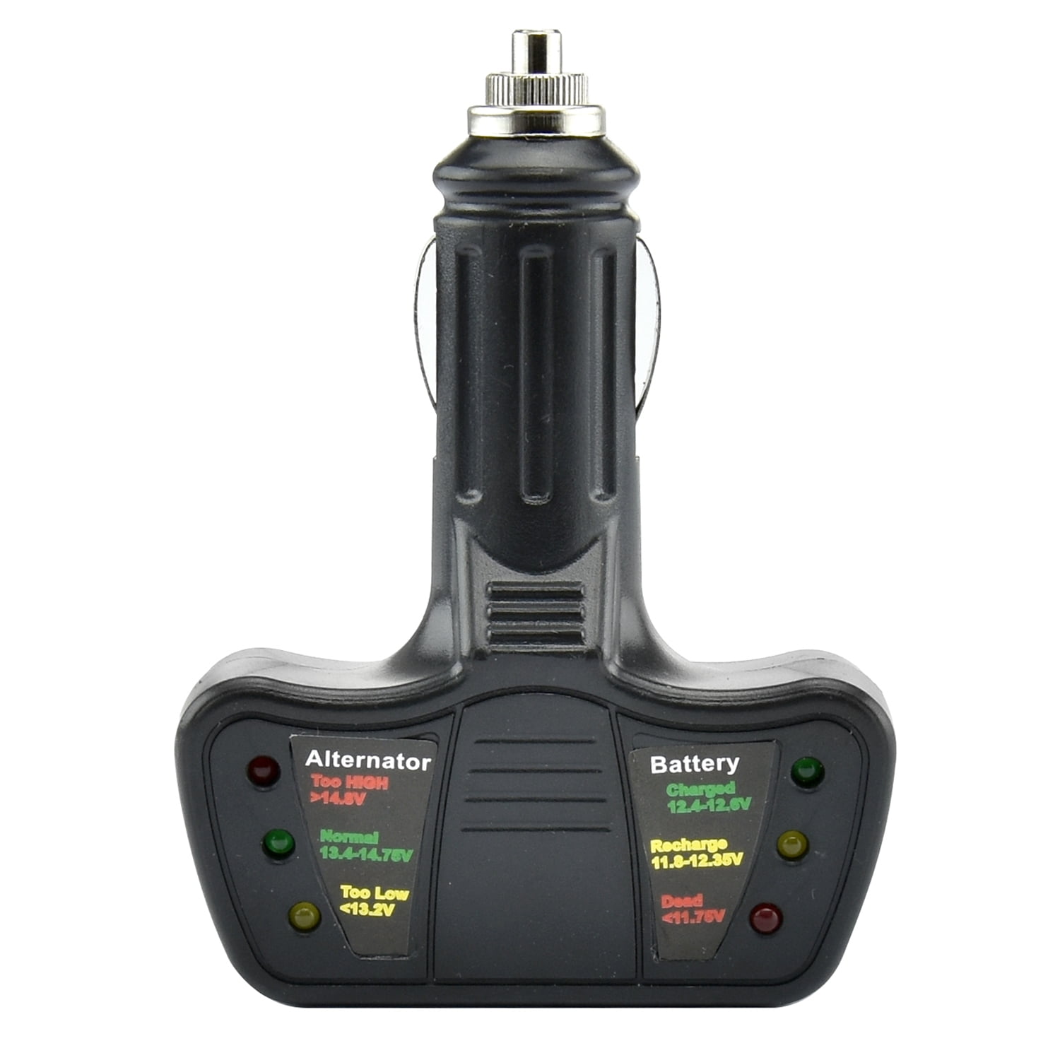 Tooluxe Tooluxe 40517L LED 12V Cigarette Lighter Car Battery Tester and