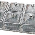 thumbnail image 4 of Divided Serving Dishes Relish Tray Appetizer Condiment Server for Tray Serving Bowl Home Grey, 4 of 9