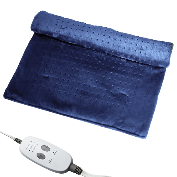 MesaSe Massaging Weighted Heating Pad Heating Pads For Back And Shoulders Electric Heat Pad With 3 Heat Settings 6 Massage & Moist Heat Options Auto Off Gifts For Women Men Mom 20”*2