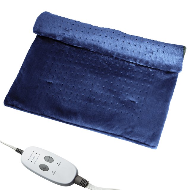 MesaSe Massaging Weighted Heating Pad Heating Pads For Back And Shoulders Electric Heat Pad With 3 Heat Settings 6 Massage & Moist Heat Options Auto Off Gifts For Women Men Mom 20”*2