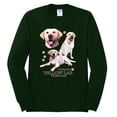 thumbnail image 2 of If It's Not a Yellow Lab It's Just a Dog Gift | Mens Dog Lover Long Sleeve T-Shirt, Forest Green, Large, 2 of 3