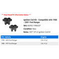 thumbnail image 2 of Ignition Coil Kit - Compatible with 1988 - 2001 Ford Ranger 1989 1990 1991 1992 1993 1994 1995 1996 1997 1998 1999 2000, 2 of 2
