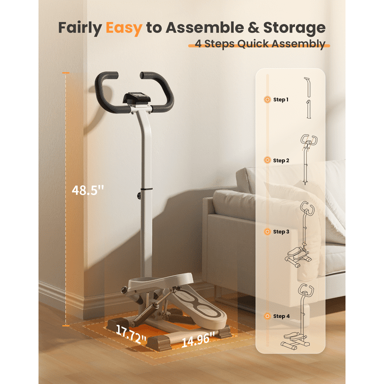 FED Fitness Twist Stepper with Handlebar, Adjustable photo 4
