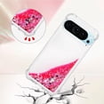 thumbnail image 4 of Case for Google Pixel 9 Case Glitter Liquid Cute Clear Phone Case,Floating Quicksand Shockproof Protective Bumper Soft TPU Cover for Google Pixel 9 / Pixel 9 Pro Love Pink YB, 4 of 14