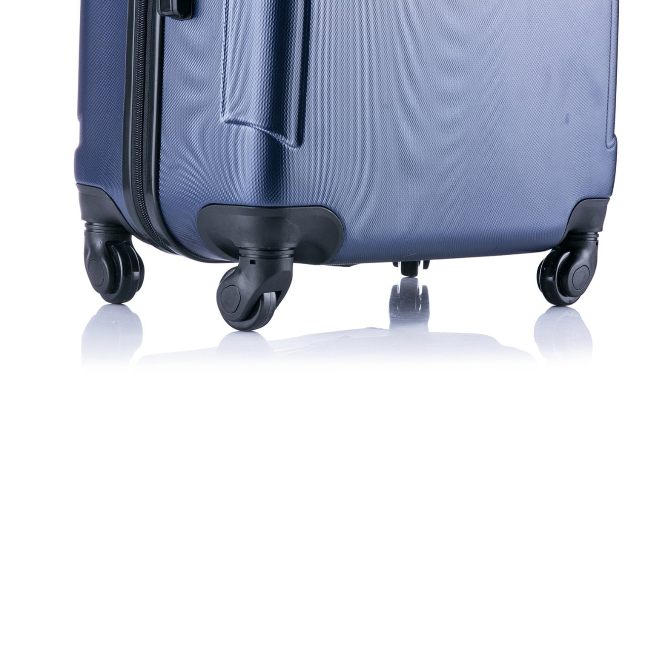 InUSA Pilot 24" Hardside Lightweight Luggage with Spinner Wheels, Handle, and Trolley, Blue