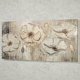 thumbnail image 2 of Floral Elegance Canvas Wall Art Beige, 2 of 5