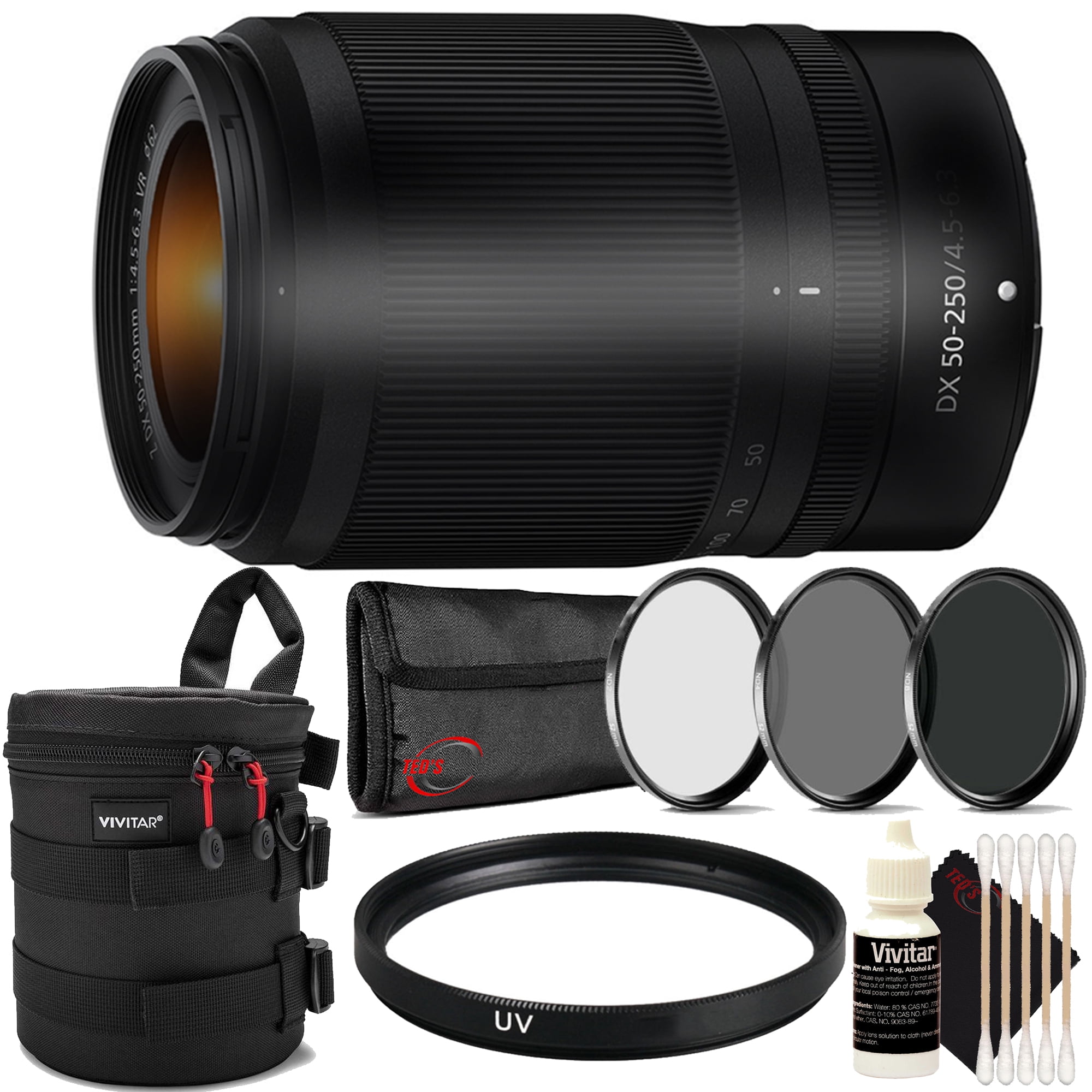 Nikon NIKKOR Z DX 50-250mm f/4.5-6.3 VR Lens with ND2 ND4 ND8