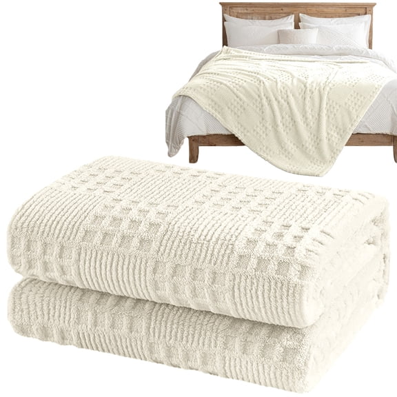 Blanket,Cotton Weave Throw Blanket Soft Lightweight Breathable Cozy Summer Throws For Couch Bed Sofa Aesthetic Woven Blanket For Home Decor