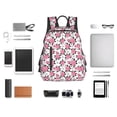 thumbnail image 4 of Yiaed Rose Flowers Print Lightweight Backpack Travel Backpacks Hiking Daypack for Women Men, 4 of 5