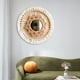 thumbnail image 5 of Espejo colgante de pared Sunnimix bohemio con flecos de Macramé decorativo Blanco, 5 of 7