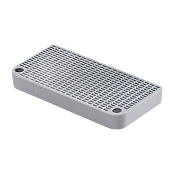 yotijay Pet Cat Litter Mat,Portable Footboard,Washable Reusable Floor Carpet,Kitty Litter Pad,Cat Litter Trapping Mat for Indoor Cats light grey