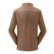 thumbnail image 3 of Blusa y camisa de manga larga con cuello vuelto para hombre, estilo casual, color liso, bolsillos cargo, botones y cremallera, blusa de manga larga con cuello vuelto, blusa de poliéster para hombre, 3 of 3