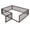 Dark Brown, variant on Cterwk Wood Foor Bed Frame with Fence, Full Size Bed Frame for Living Room, Bedroom, Dark Brown