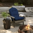 thumbnail image 3 of ARDEN Outdoor Plush Modern Tufted Rocking Chair Cushion, Set of 2, 20 x 18, Water Repellent, Fade Resistant, Cushions for Adirondack and Rocking Chairs 20 x 18, Sapphire Blue Leala, 3 of 8