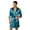 Green, variant on Fewfanhot Men’s Satin Wrap Bath Robe, 3/4 Sleeve V‑Neck Belted Short House Robe, Men Pajama Sleep Robe M‑XL
