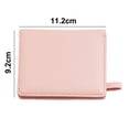 thumbnail image 2 of Carteras para mujer, billetera pequeña de cuero plegable, monedero pequeño para mujer, rosa, 2 of 5