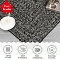 thumbnail image 6 of GlowSol 10' x 13' Area Rug Modern Braided Print Rugs for Living Room Bedroom Non-Slip Low Pile Accent Rug Washable Floor Cover, Gray Brown, 6 of 8