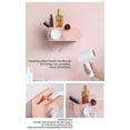 thumbnail image 2 of Estante para secador de pelo montado en la pared JAMW organizador de baño plástico rosa, 2 of 4