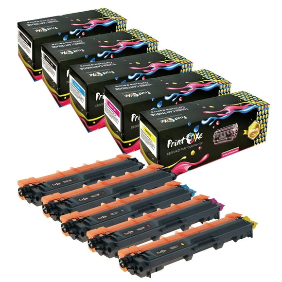 TN221 / 225 Compatible 5 Cartridges Set+Black for Brother HL 3140CW 3150CDN 3150CDW 3170CDW 3180CDW / DCP 9020 9020CDW 9020CDW / MFC 9130CW 9140CDN 9140CDW 9330CDW 9340CDW