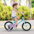 thumbnail image 4 of Costway 14" Kids Bike with Adjustable Saddle Handlebar Removable Training Wheels Handbrake Blue, 4 of 10