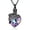 B/Purple, variant on Butterfly Stone Heart Urn Pendant Cremation Jewelry for Ashes Keepsake Memory Necklace Women Elegant Beautiful Memorial Jewelry