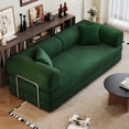 thumbnail image 4 of Leumius 78.8" Convertible Sofa Bed with Fixed-Shape Frame & Support Armrest,Modular Corduroy Sleeper Sofa,Boneless Couch Folding Mattress Couch for Small Spaces - No Assembly Needed,Green, 4 of 13