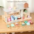 thumbnail image 4 of Wooden Ice Cream Toy, Ice Cream Toy Play Store Spoon  For Home Use, 4 of 8