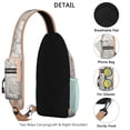 thumbnail image 3 of Crossbody Sling Backpack for Women Men Sea Shells Vintage Beach Sea Shore Conch Shell Shoulder Sling Crossbody Casual Chest Bag for Travel Sports Running Hiking, 3 of 6