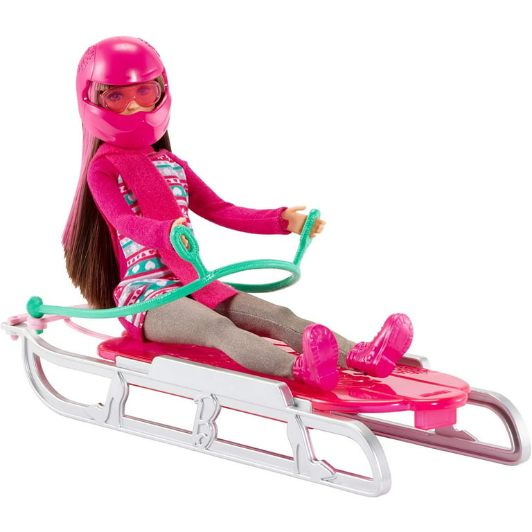 ihærdige stabil bomuld barbie sisters sledding fun - Walmart.com