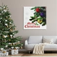 thumbnail image 2 of Stupell Industries Merry Christmas Snowflake Pattern Graphic Art Gallery Wrapped Canvas Print Wall Art, Design by The Saturday Evening Post, 2 of 7